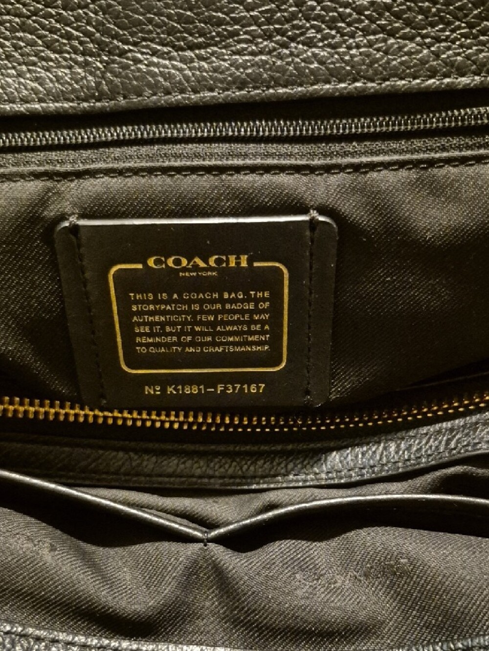 Coach Mercer Pebbled 30 Leather Satchel with Gold Hardware - Picture 9 of 11